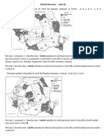 Relieful Romaniei Aplicatii cls12