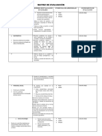 MATRIZ DE EVALUACIÓN