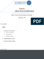 P1_Introduction à l'Économétrie