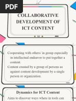 Collaborative Development of ICT Content