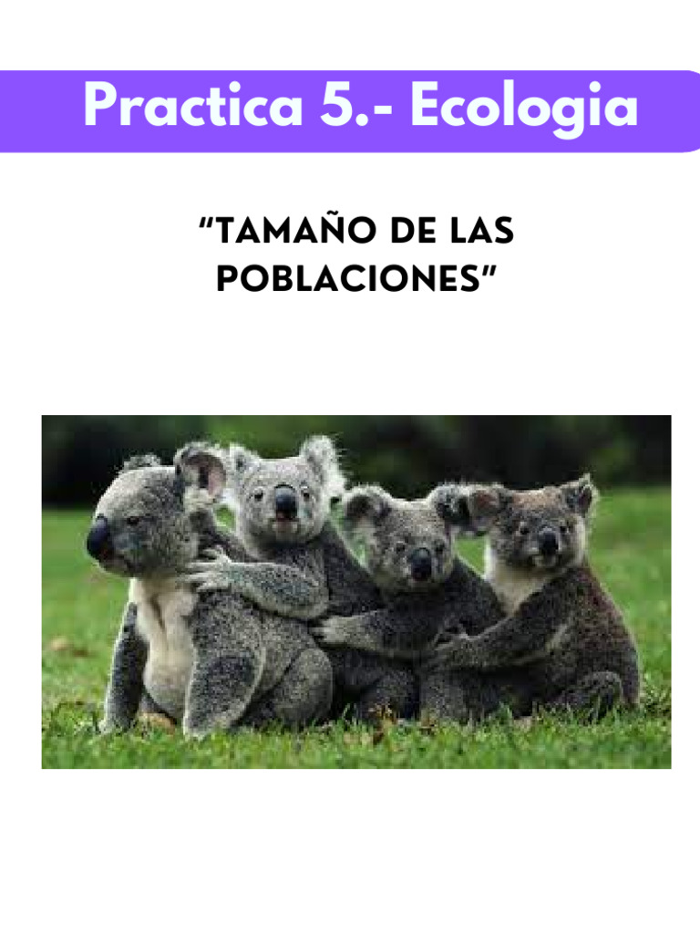 Tamaño y dinámica de poblaciones | PDF | Ecología | Biología