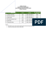 Jadwal Susulan