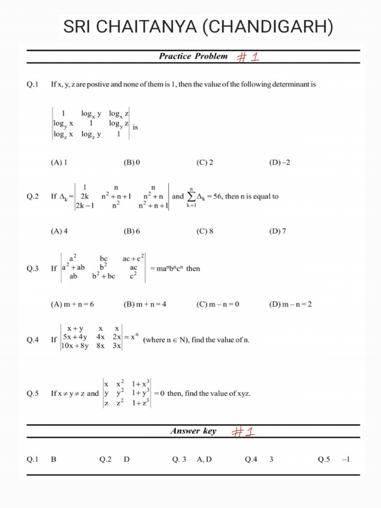 Class work matrices determinants 240410 174815 pdf
