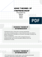 Economic Theories of Entrepreneurship