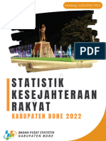 Statistik Kesejahteraan Rakyat Kabupaten Bone 2022
