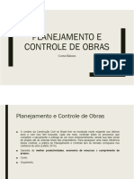 Apostila Planejamento e Controle de Obras 1