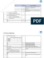 Year 8 - Autumn Higher Mark Scheme