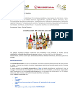 Clasificación de Bebidas Alcohólicas