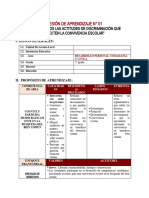 1ra Sesión de Aprendizaje 5° Grado