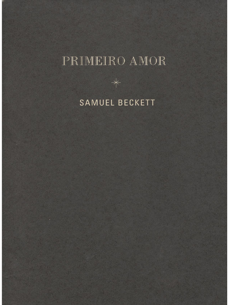 Primeiro Amor Samuel Beckett PDF