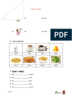 Ficha de Trabalho - Comer e Beber - Não Identificada