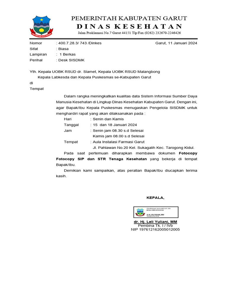 Surat Undangan Desk SISDMK Januari 2024 sign PDF