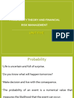 Unit 5 - Probability Theory For Financial Risk