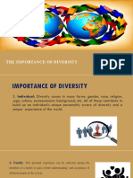 2nd Week Importance of Diversity