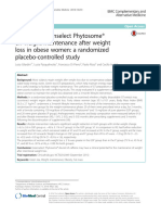 Effects of Greenselect PhytosomeR On Weight Mainte