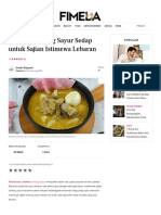 5 Resep Lontong Sayur Sedap untuk Sajian Istimewa Lebaran - Food Fimela.com