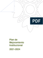 Plan Mejoramiento Institucional 2021 2024