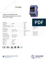 Invertek Drives ODP-2-24075-3KF42-MN Datasheet