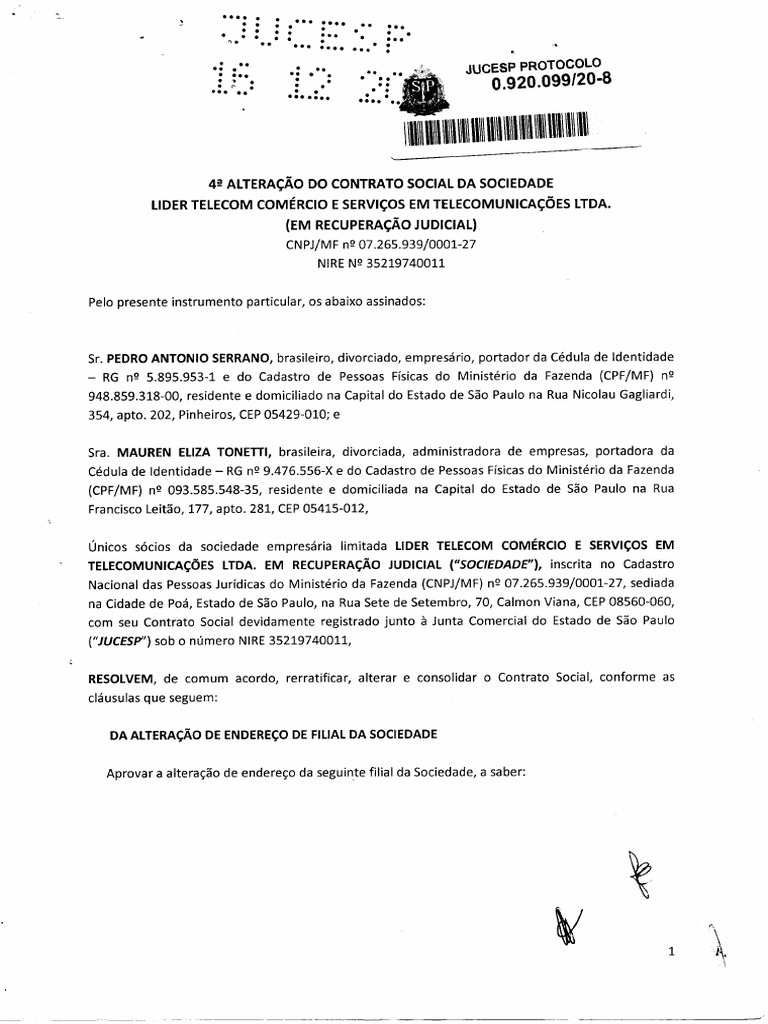 LIDER 07 265 939 0001 27 4 Alt Registrada JUCESP PDF 