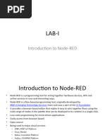 Class I Introduction To Node Red