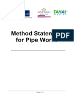 Method Statement For Pipes