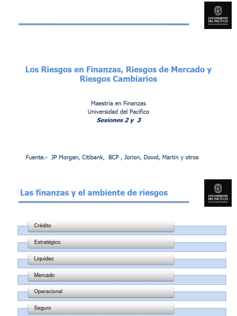 Riesgos en Finanzas: Análisis y Control | PDF | Auditoría | Mercado ...