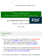 Aula 5 - Projeto de Compensadores no LR - Avanço e Atraso de Fase