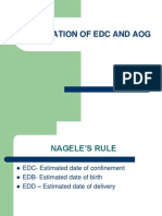 Calculation of Edc and Aog
