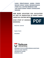 Web Based Aplication For Calculation of Cost of Production of Donat Madu Using Full Costing Method