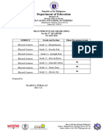 Mean Percentage Grade SHS