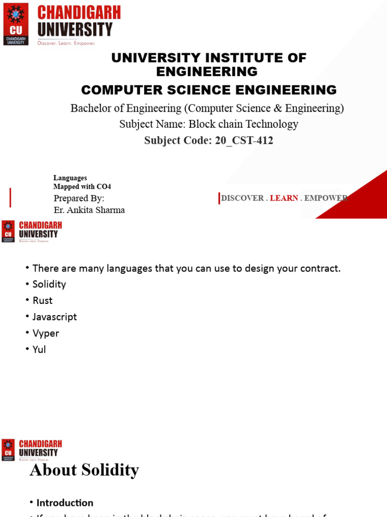 Blockchain Programming Languages Overview | PDF | Software Development ...