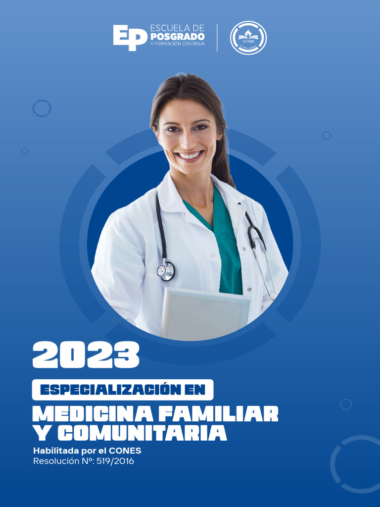 Especialización en Medicina Familiar UCMB | PDF | Medicina | Medicina ...