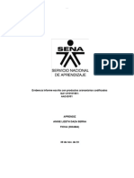Evidencia Informe Escrito Con Productos Arancelarios Codificados GA1-210101061-AA2-EV01