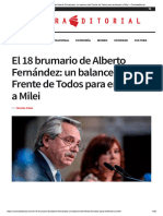 El 18 Brumario de Alberto Fernández-Contraeditorial