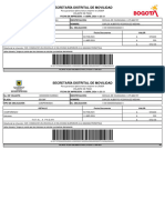 Secretaría Distrital de Movilidad: Señor Usuario, Tenga en Cuenta Que Los Intereses Se Calculan y Actualizan Diariamente