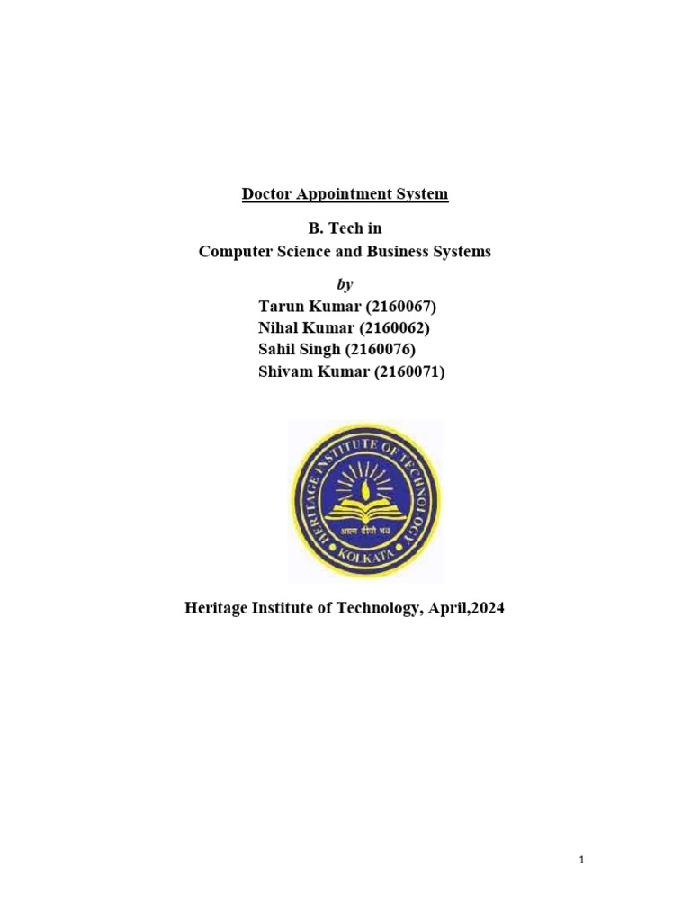 Doctor Appointment System Guide | PDF | Health Care | Usability