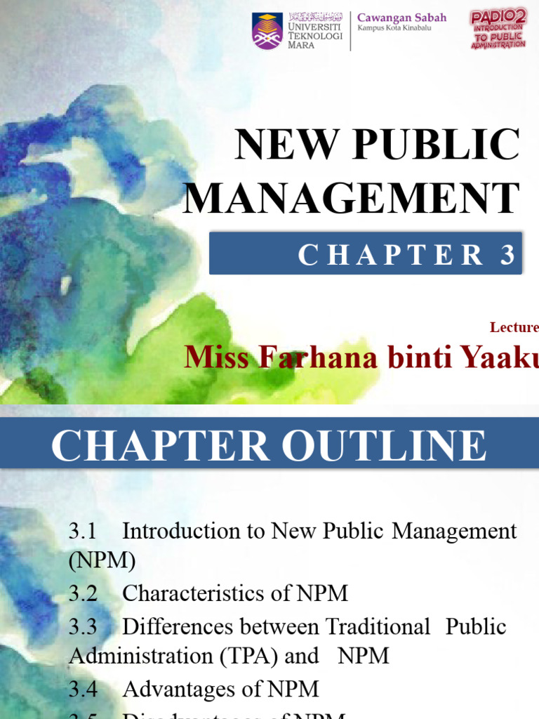 Chapter 3 New Public Management Pdf Economies Business Economics