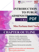 Chapter 1 - Introduction To Public Administration