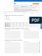 Instrumento de Evaluación 1: Completa La Tabla y Realiza Los Gráficos en Un Mismo Espacio