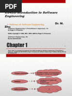 CS435: Introduction To Software Engineering: Dr. M. Zhu