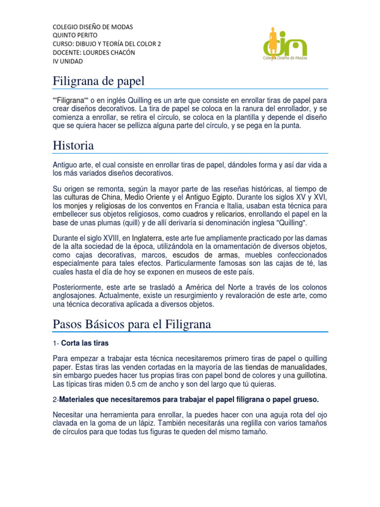 Filigrana de Papel | PDF | Papel