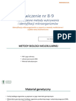 Nomoczesne metody wykrywania i identyfikacji mikroorganizmów - materiał dydaktyczny nr 1