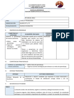 Sesión de Aprendizaje Nº1 Cyt Unidad 1