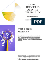 Moral Principles and The Curriculum