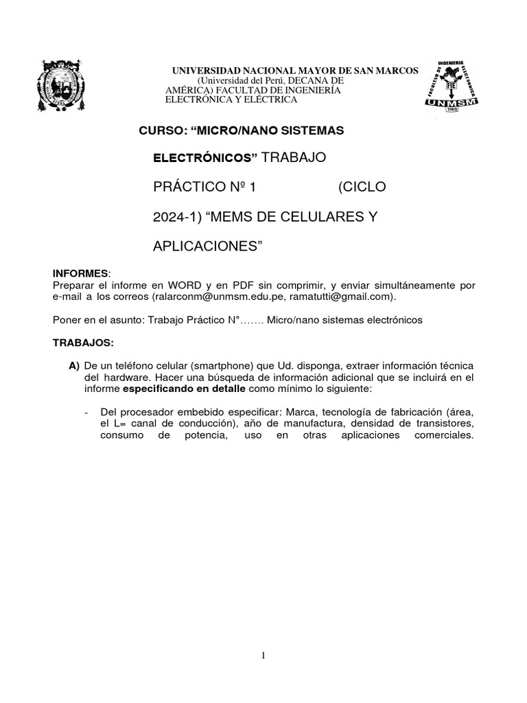 TRABAJO PRACTICO N1 Avance | PDF | Sensor | Hardware de la computadora