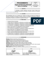 Procedimiento cesión de contratos de prestación de servicios profesionales y-o de apoyo a la gestión V1