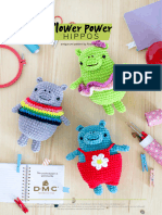 Free Amigurumi Pattern FlowerPower Hippo