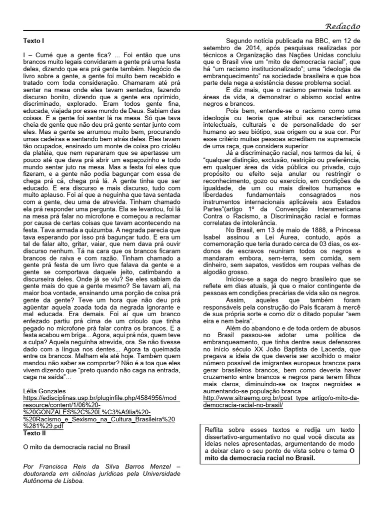 O Mito Da Democracia Racial Pdf Racismo Discriminação E Relações