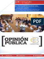 Julio 2021 - Informe Interprovincial CB Consultora - Ranking de Gobernadores, Intendentes e Imagen de Dirigentes Provincia Por Provincia