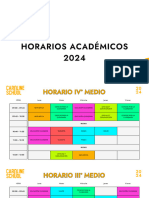 Horarios Caroline School 2024